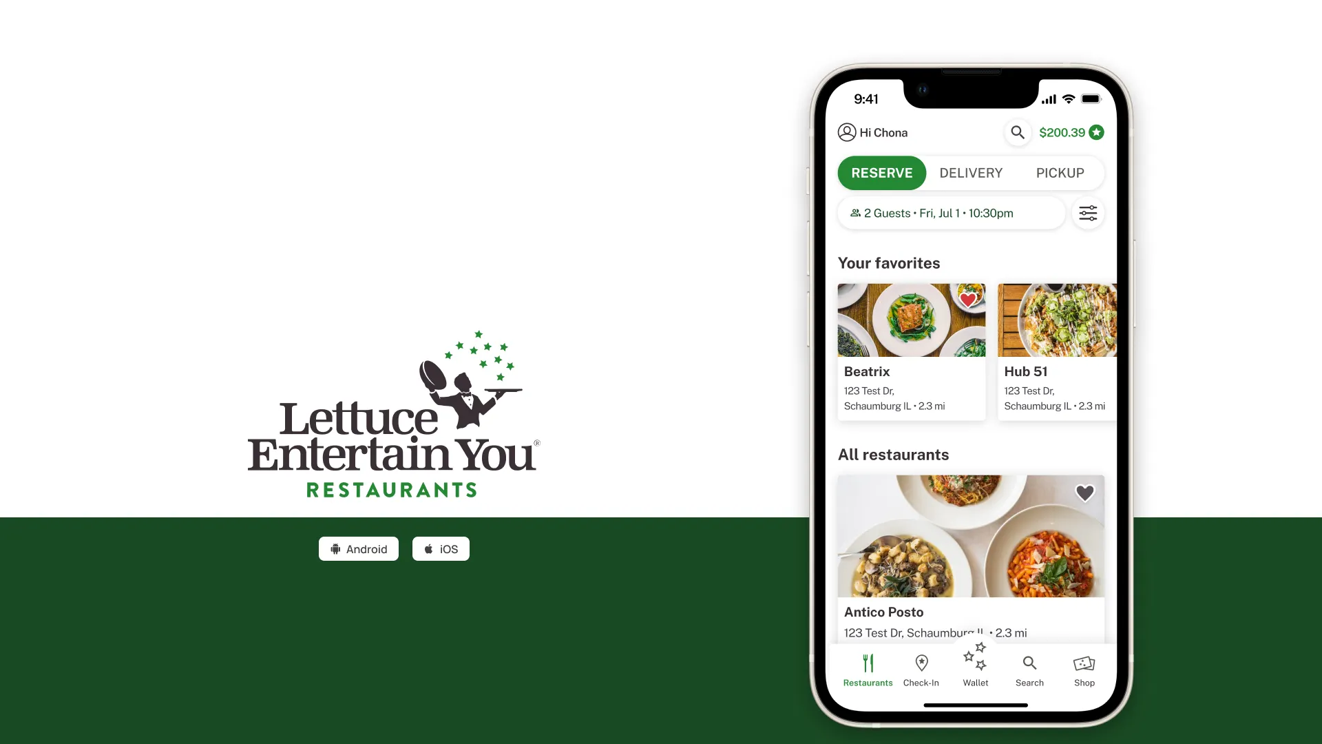 Lettuce Entertain You - Missing Points Self Service